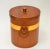 Scandinavian Modern Teak & Brass Lidded Ice Bucket Plastic Insulation 1970 For Sale - Image 4 of 13