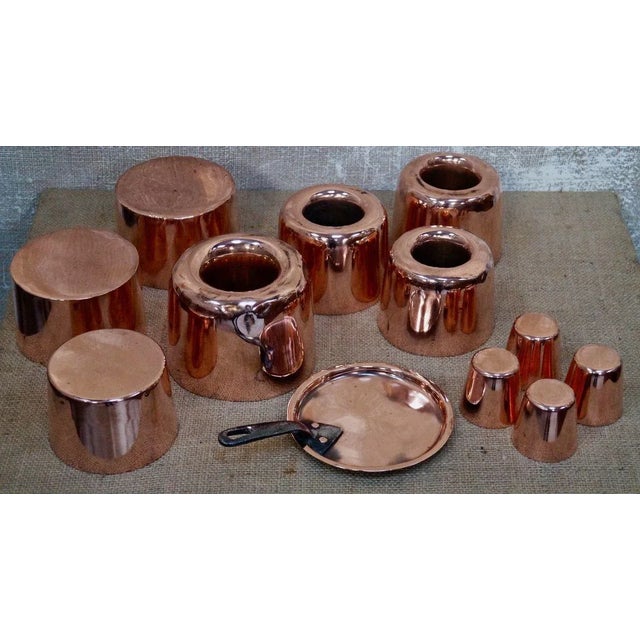 Antique Victorian Copper Jelly Moulds from W.S Jones Br, Downs Street London, Set of 12 For Sale - Image 9 of 9