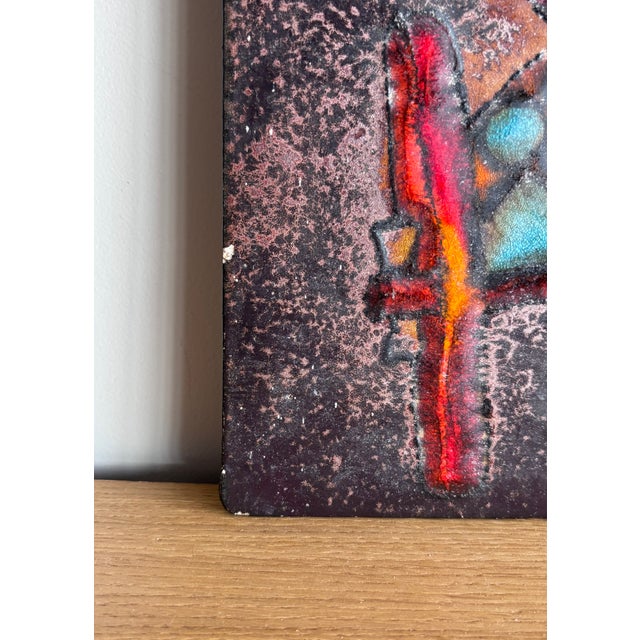 Vintage Ruscha Ceramic Wall Plaque, 1970s For Sale - Image 6 of 10