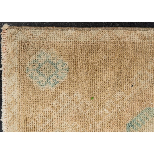 Early 21st Century Turkish Mini Rug Oriental Hand Knotted Vintage Rug 1'6" x 3'4" #21095 For Sale - Image 5 of 8