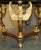 Stone Vintage Egyptian Revival Sphinx Giltwood & Marble Centre Occasional Table For Sale - Image 7 of 18