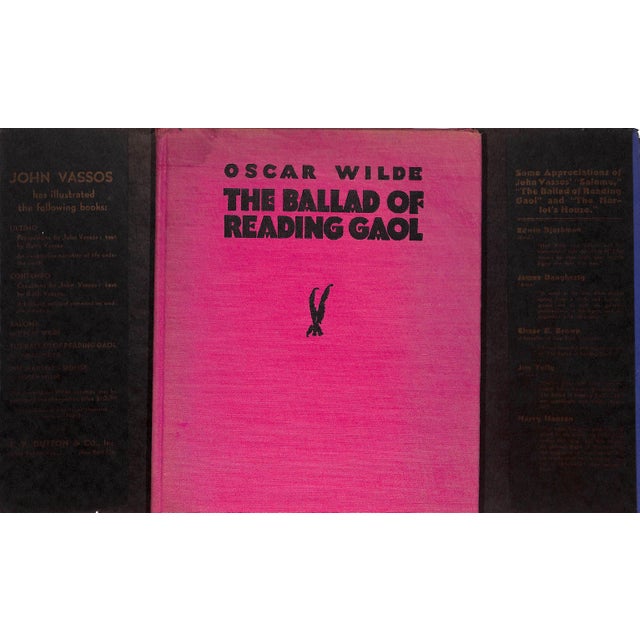 WILDE, Oscar [124] pp. E.P. Dutton & Co., Inc. 1930 9 3/8" x 7 1/2" Conceptions by John Vassos The Ballad of Reading Gaol...