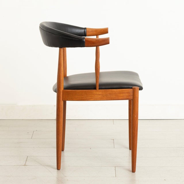 Black Mid-Century Danish Model BA113 Dining Chairs in Teak by Johannes Andersen for BRDR, 1965, Set of 8 For Sale - Image 8 of 10