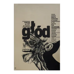 1966 Polish Film Poster, Glód (Hunger, Dir. Henning Carlsen)- Zelek