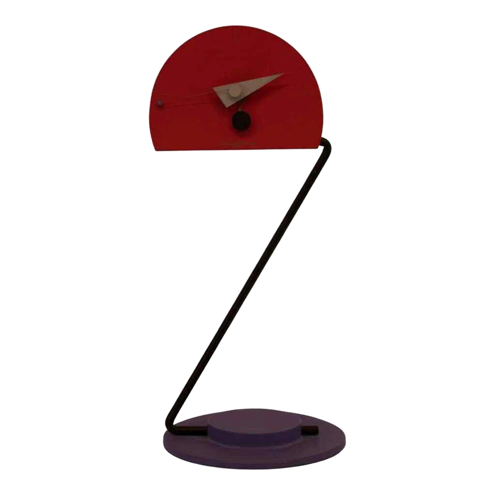 Memphis Style Constructivism 1980 Aluminum Shelf Clock by Nicolai ...