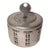 Antique Nickel Plated Brass Bank For Sale