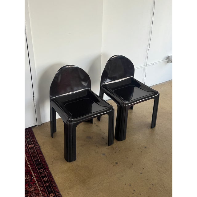 Mid-Century Modern Gae Aulenti Model 4854 Chairs for Kartell, 1970s For Sale - Image 3 of 9