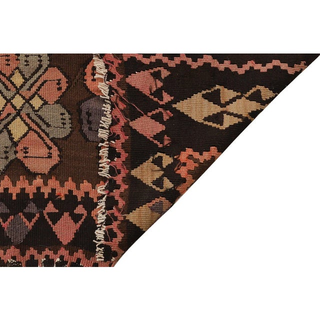 Mid 20th Century Mid 20th Century Vintage Large Turkish Kilim Rug For Sale - Image 5 of 7