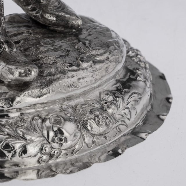 19th Century German Silver Figure of a Fruit Seller, 1880 For Sale - Image 18 of 18