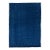 Modern Hand-Loomed Minimalist Gabbeh Wool Rug in Blue For Sale