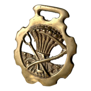 Mid 20th Century Brass Horse Medallion Bottle Opener