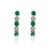 This is part of Chairish’s Fine Jewelry assortment. Emerald Diamond Dangle Earrings in 14K gold to make a statement with...