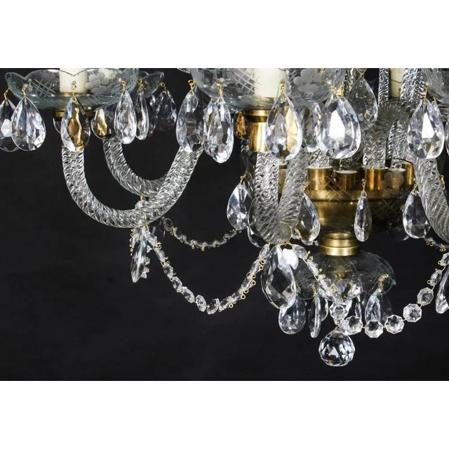 Glass Vintage Venetian Eight Light Chandeliers, Set of 2 For Sale - Image 7 of 12