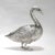 Mid 20th Century Figural Alpaca 'Silver' Swan Flower Holder or Centerpiece for the Table For Sale - Image 5 of 18