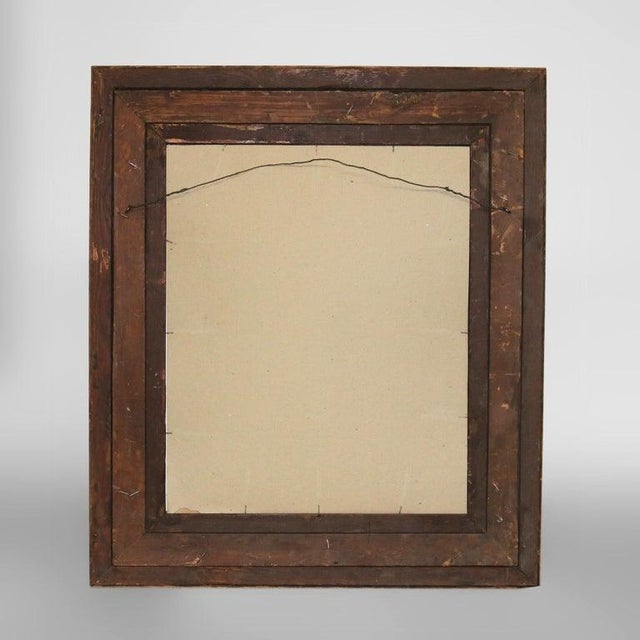 Antique Portrait Print of a Man in Oak and Gold Leaf Frame C1890 For Sale - Image 9 of 9