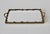 Metal Vintage Mid-Century Rectangle German Style Floral Design Brass Frame Mirror Vanity Tray For Sale - Image 7 of 15