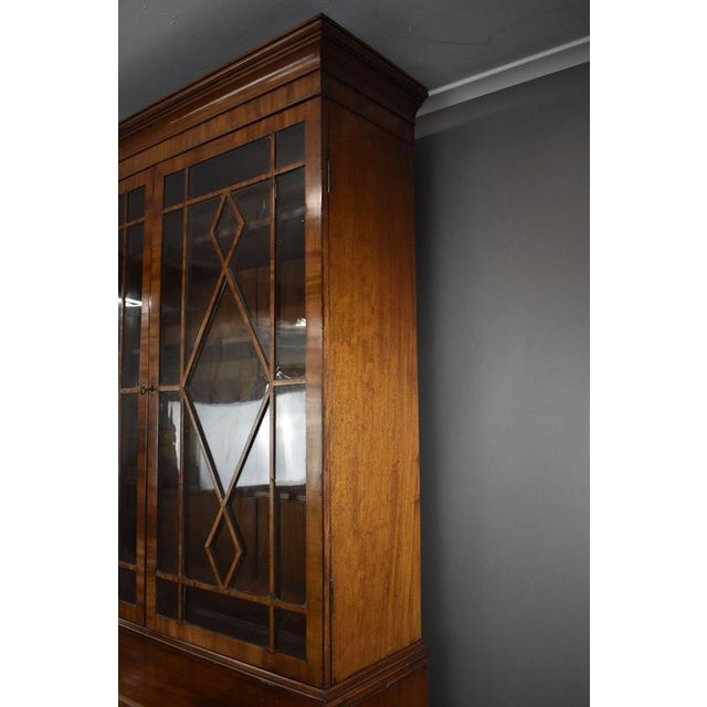Light Mahogany Secretary Bookcase, 1849 For Sale - Image 6 of 10