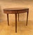Wood Oval Marquetry Side Table with Drawer, Early 20th Century For Sale - Image 7 of 10