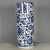 Blue & White Porcelain Floral Brush Pot For Sale - Image 9 of 9