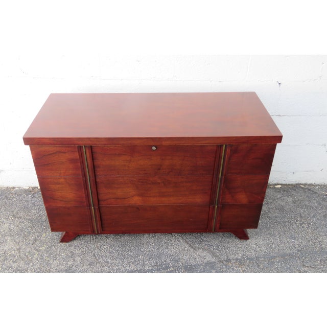 This brilliant Cedar Trunk Chest is made of wood, solid wood, mahogany veneer, and cedar wood. This trunk was made in the...