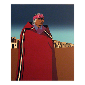 Kim Means"Navajo Elder"Hand Signed Unframed Artwork