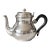 Mid 20th Century Christofle France Bagatelle Silverplate Teapot With Ebony Wooden Handle 6.25x8.5" For Sale