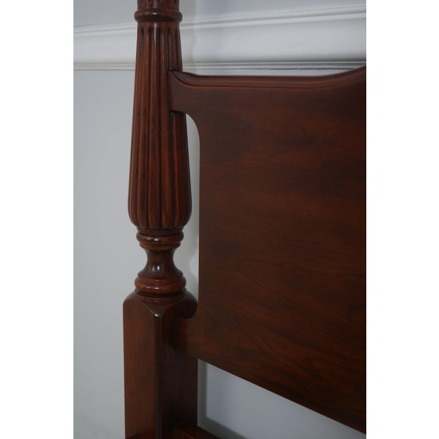 Henkel Harris Model 160 Cherry King Size Poster Bed For Sale - Image 9 of 16