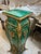 Vintage Faux Malachite Wood Pedestal For Sale - Image 4 of 4