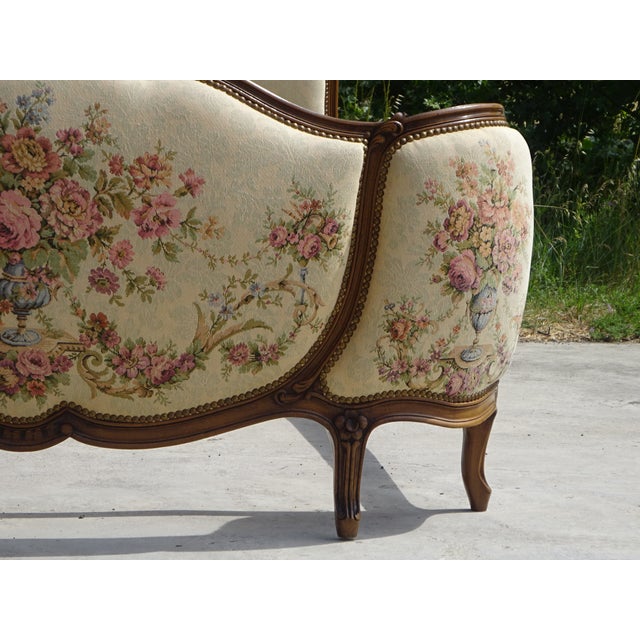 1950s Louis XV Slant Bed with Slatted Base, 1950s For Sale - Image 5 of 18