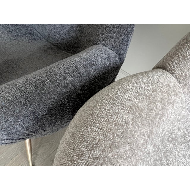 Pair of 1950s Fritz Neth Egg Chairs for Correcta Sitzformbau For Sale - Image 9 of 12