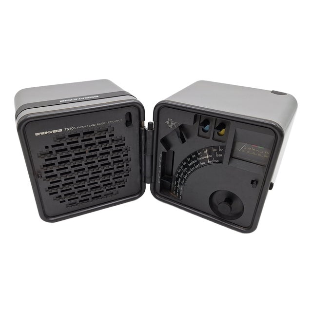 Silver Cube Model TS505 Radio by Marco Zanuso and Richard Sapper for Brionvega, 1990s For Sale