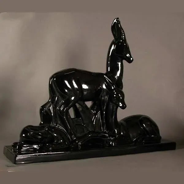 Art Deco Ceramic Group of Figures, 1930s For Sale - Image 3 of 5