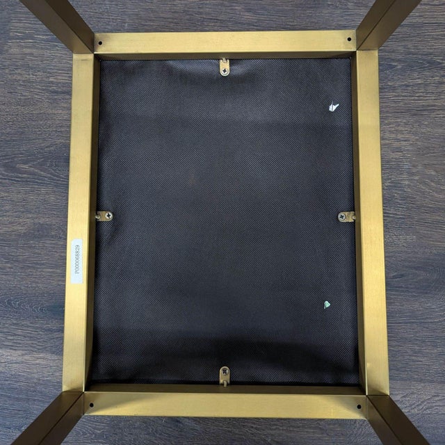 Restoration Hardware Leather Button Tufted Counter Stool For Sale - Image 12 of 12
