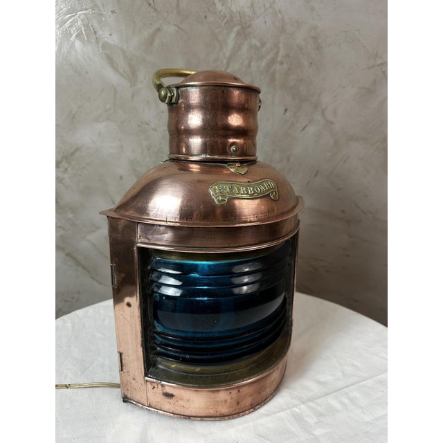 Copper Boat Lantern, 1890s For Sale - Image 4 of 15