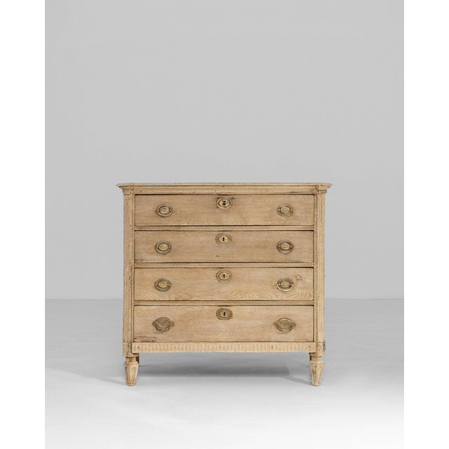 19th Century Netherlands Traditional Tan Wood Chests of Drawers For Sale - Image 4 of 11