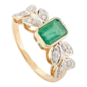 Motif Band Ring in 18k Solid Yellow Gold Size 7