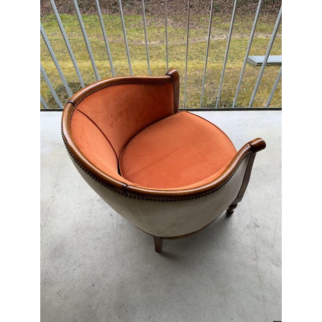 Art Deco Armchair in the style of Paul Iribe, 1940s For Sale - Image 9 of 13