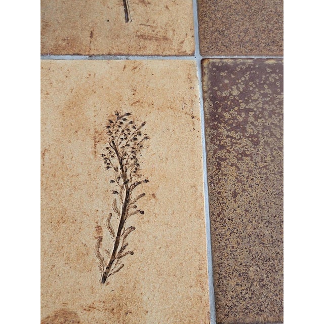 Metal French Riviera Herbarium Coffee Table by Roger Capron, 1970 For Sale - Image 7 of 18