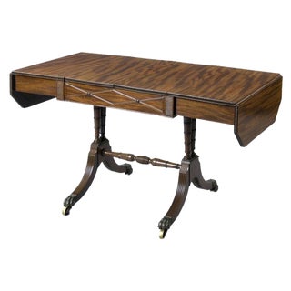 English Regency Sofa Games Table For Sale