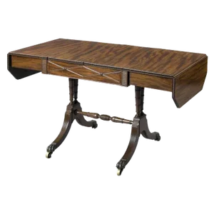English Regency Sofa Games Table