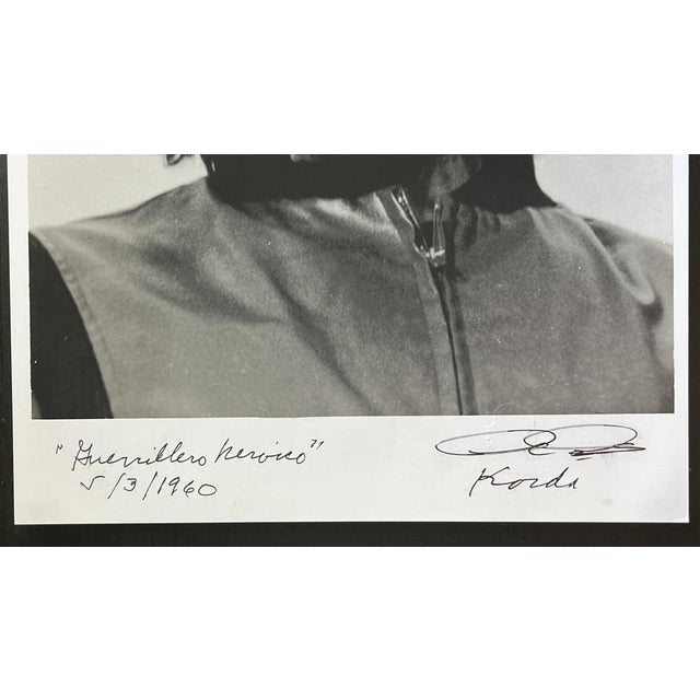 Alberto korda che guevara guerrillero heroico later silver print (dated on the back by korda: habana august 15, 1997),...