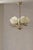 Mid-Century Modern Five-Light Ceiling Lamp with Opaline Glass Shades from Itsu, Finland, 1940s For Sale - Image 4 of 16
