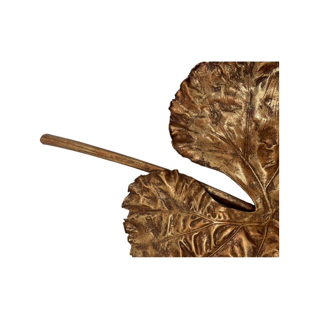 2020s Gilded Canopy Leaf Wall Decor - Large For Sale - Image 5 of 11