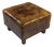 Vintage Ottoman in Sheepskin For Sale