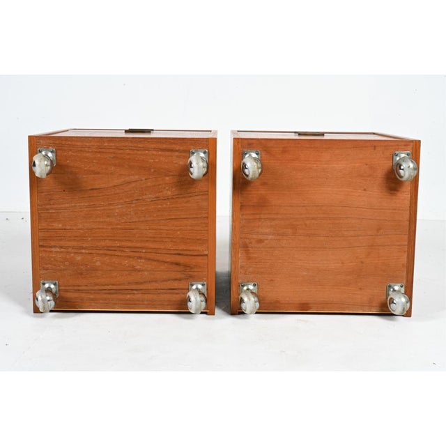 1970's Danish Modern Tables by Axelsens Mobelfabrik for W & B Mobler- A Pair, Attributed For Sale - Image 13 of 15