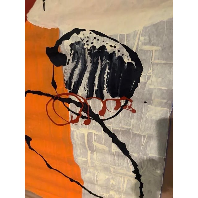 Abstract Large Abstract Painting by Artist Christopher Shoemaker 72” High For Sale - Image 3 of 7