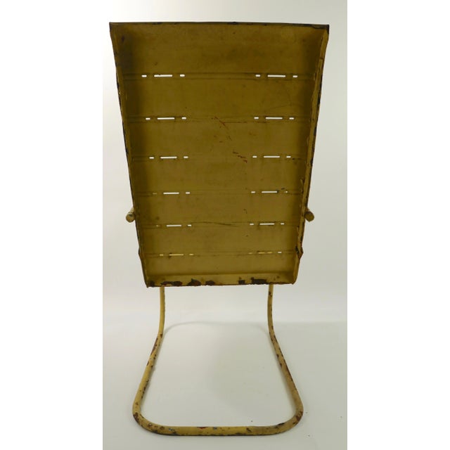 Mid-Century Art Deco Cantilevered Patio Chair For Sale - Image 12 of 13