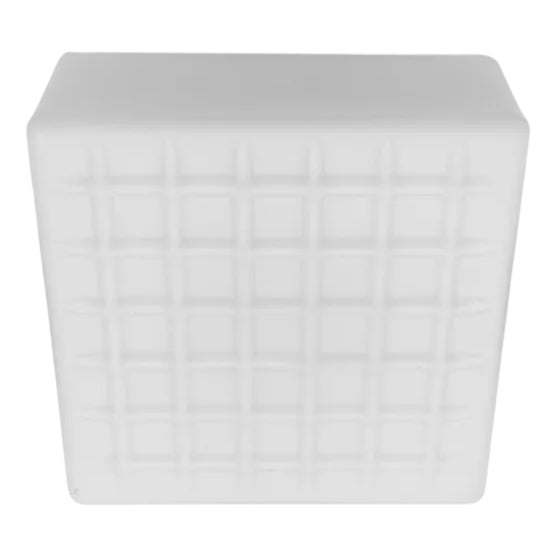 Opaline Glass 3d Grid Pattern Flush Mount / Wall Lamp, 1960s For Sale