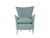 1950s Mid-Century Modern Italian Grey Fabric and Wood Chair, 1950s For Sale - Image 5 of 7