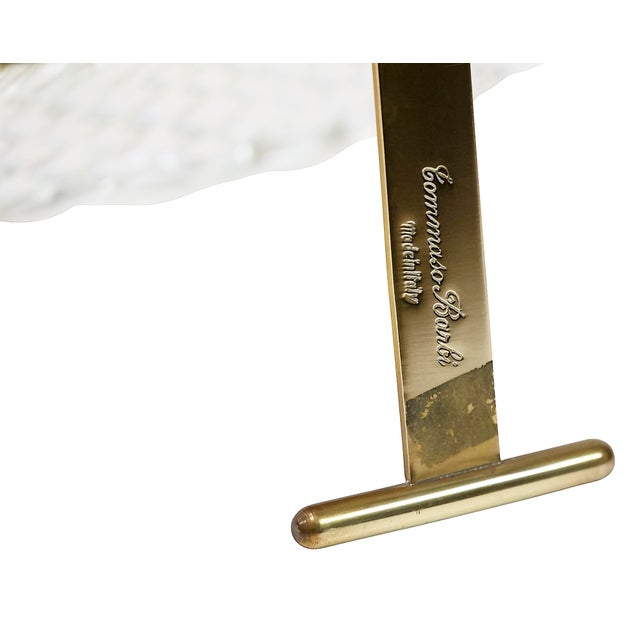 Mid-Century Modern Vintage Italian Murano Glass and Brass Photo Frame by Tommaso Barbi, 1960s For Sale - Image 3 of 7